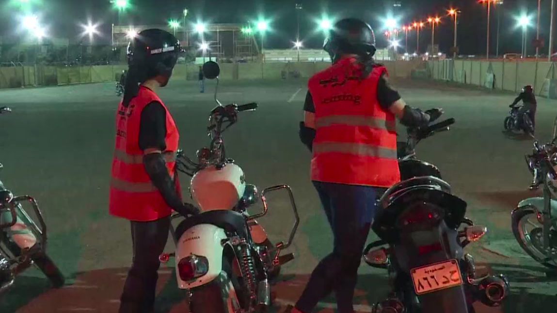 Saudi women take to two wheels as driving ban lifted